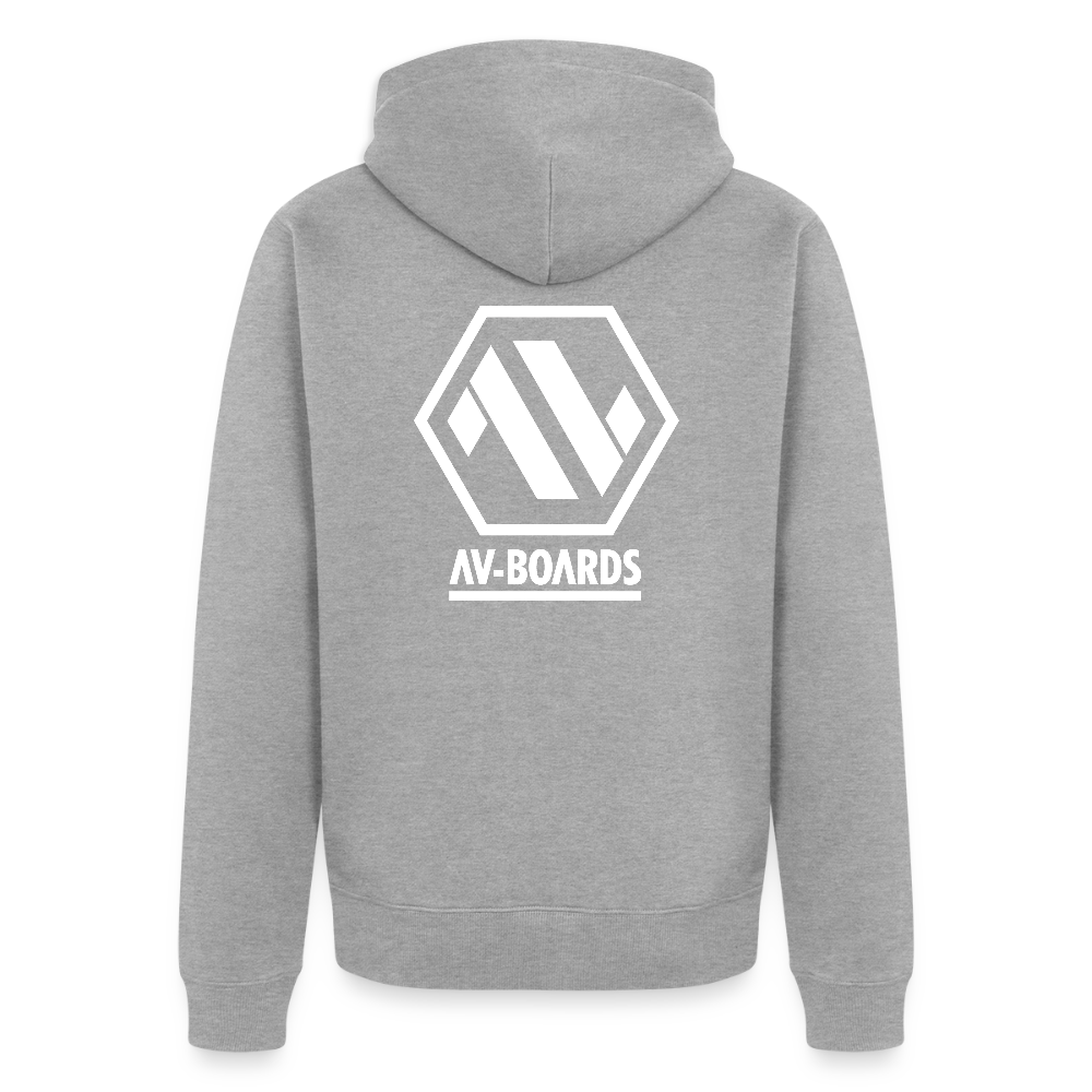 Unisex Premium Hooded Jacket - heather grey