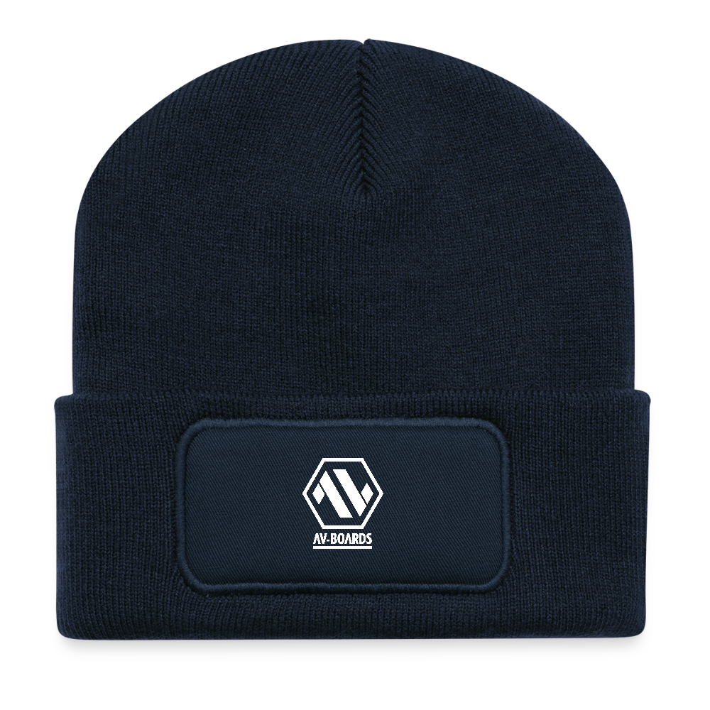 Recycled Patch Beanie - french navy