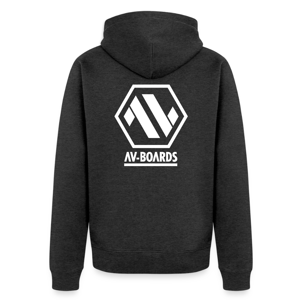 Unisex Premium Hooded Jacket - heather anthracite