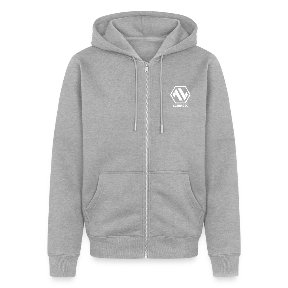 Unisex Premium Hooded Jacket - heather grey