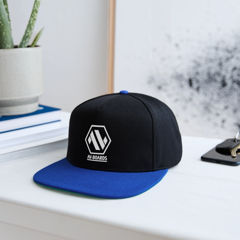 Snapback Cap - black/bright royal