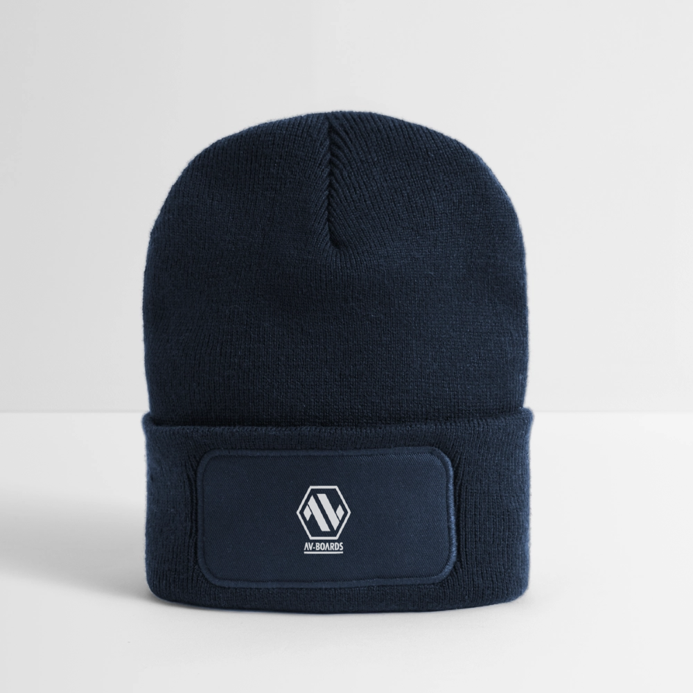 Recycled Patch Beanie - french navy